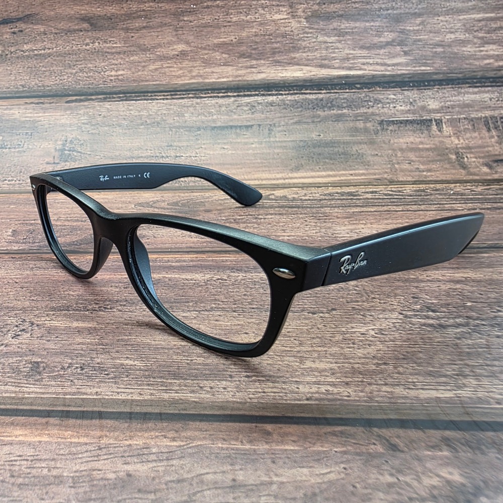 Ray-Ban RB 2132 New Wayfarer Matte Black Eyeglasses 52-18-145 Made in Italy - Picture 5 of 8